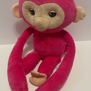 Source Unknown Vibrant Pink Monkey Plush